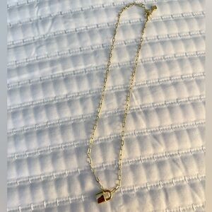 Kendra Scott Gold Padlock Necklace